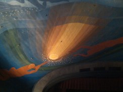 A view of the ceiling at Cape Cinema, on Cape Cod (Photo by J. Kaufman)