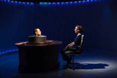 An early moment in Uncanny Valley (photo by InterAct Theatre Company)