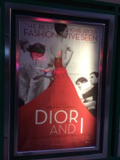 The poster for Dior And I outside the Ritz Bourse.