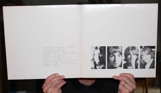 The author with his well worn vinyl edition of The White Album.