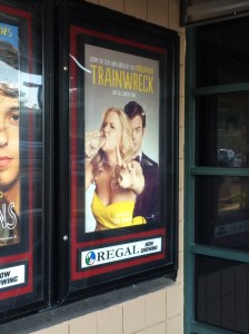 Amy Schumer and Bill Hader star in Trainwreck.