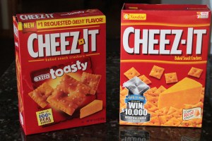 Cheez-It crackers in two of its many varieties.