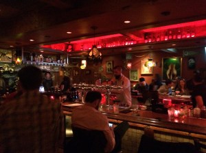 Inside Franky Bradley's.